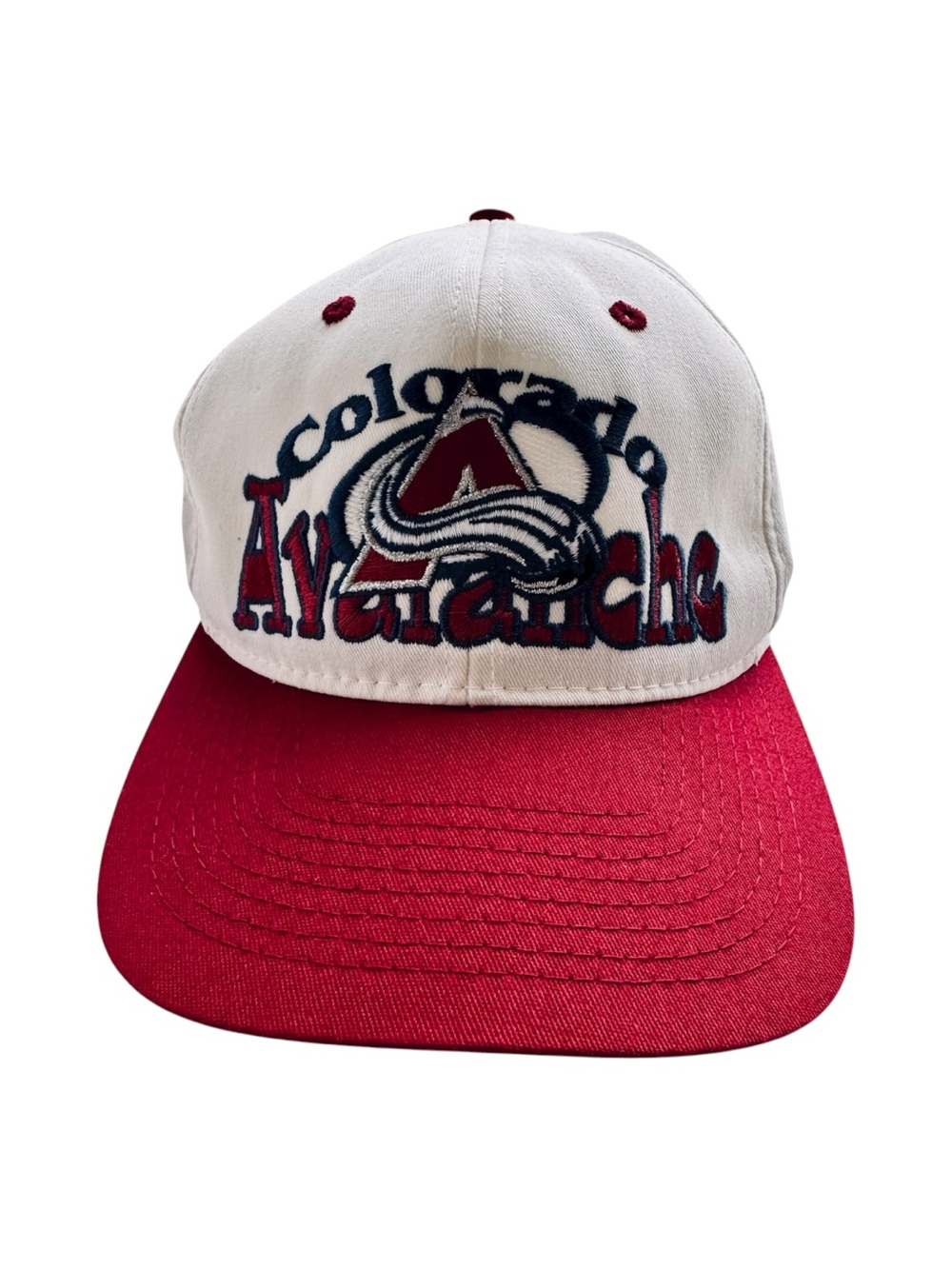 VTG ‘90s Colorado Avalanche NHL #1 Apparel Snapback Hat Cap